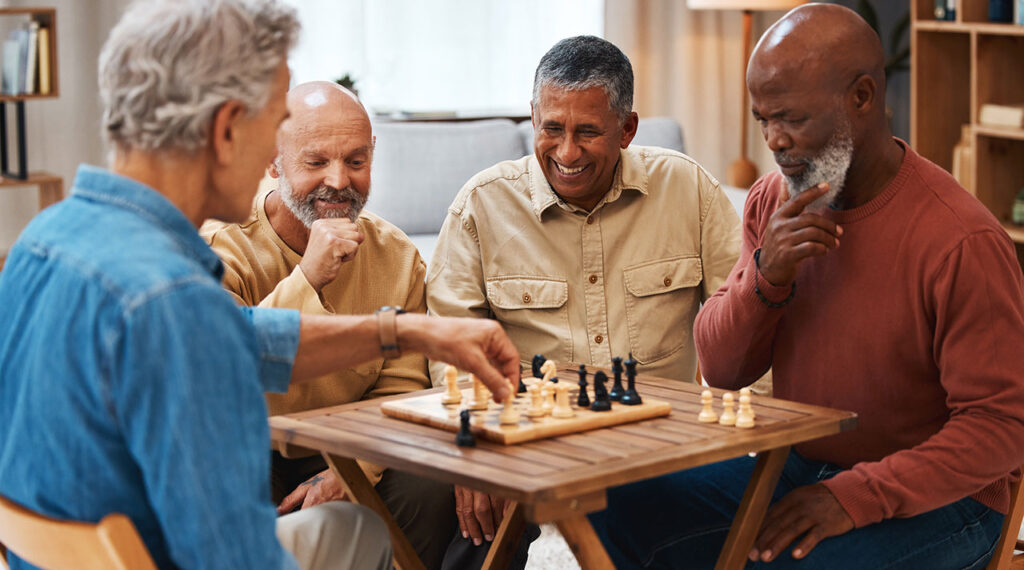 Seniors Playing Chess